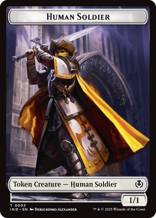 Human Soldier (0003) // Clue Double-Sided Token [Innistrad Remastered] 3 // 22