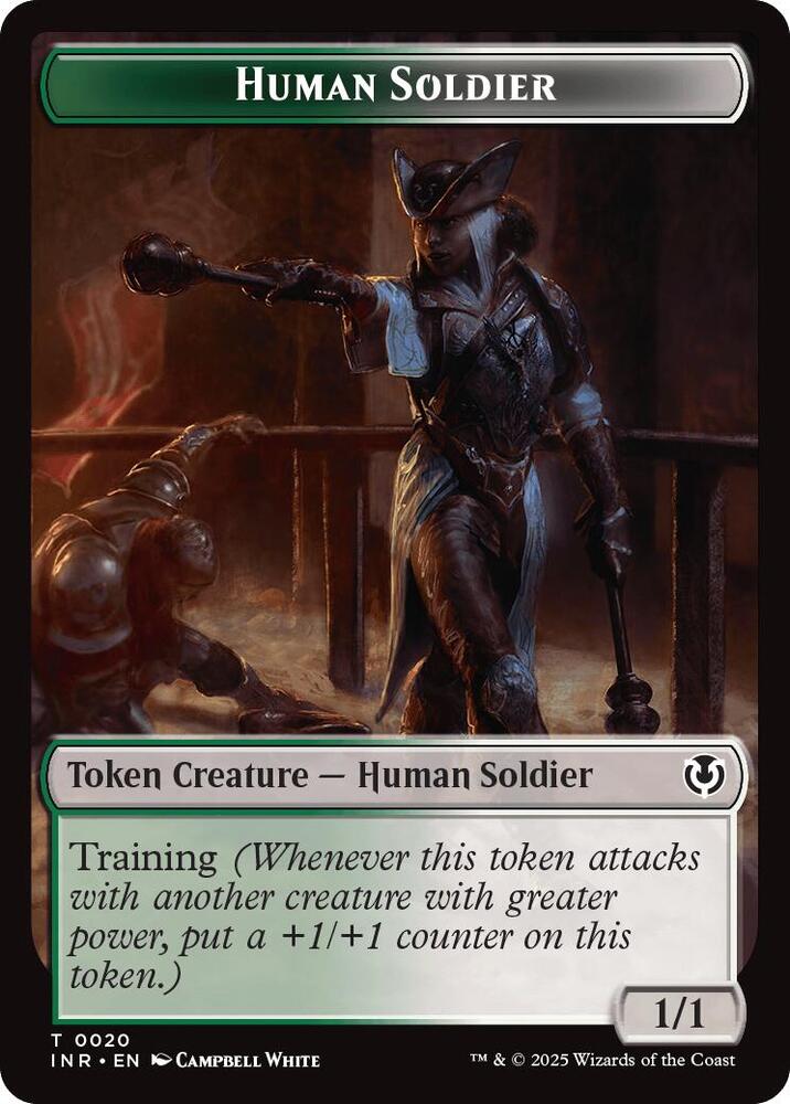 Human Soldier (0020) // Emblem - Tamiyo, Field Researcher Double-Sided Token [Innistrad Remastered] 20 // 26