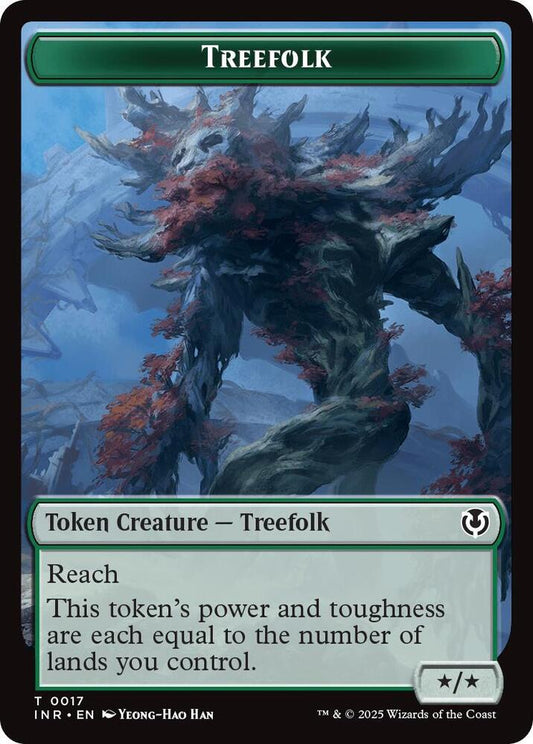 Treefolk // Emblem - Wrenn and Seven Double-Sided Token [Innistrad Remastered] 17 // 27
