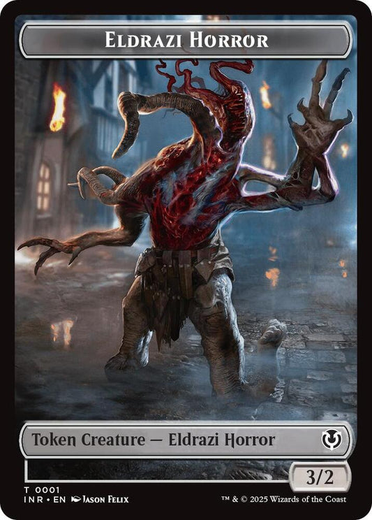 Eldrazi Horror // Human Soldier (0003) Double-Sided Token [Innistrad Remastered] 1 // 3