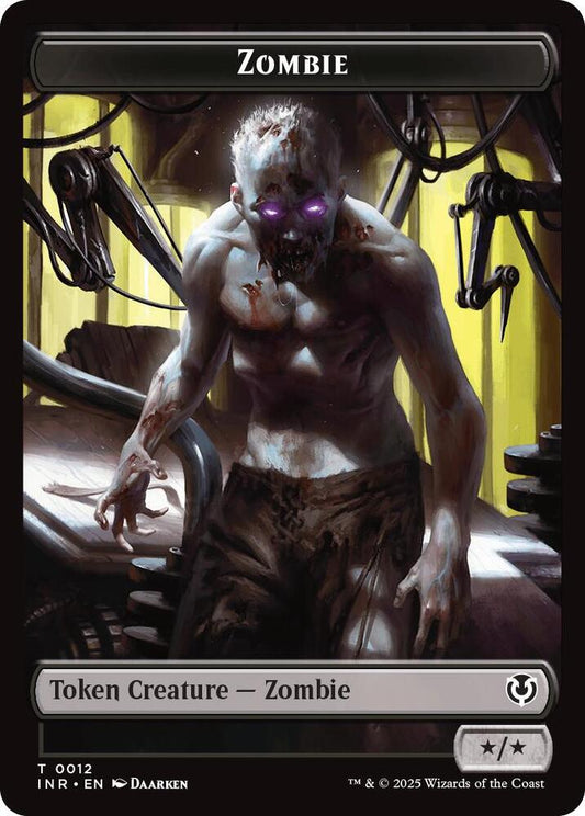 Zombie (0011) // Zombie (0012) Double-Sided Token [Innistrad Remastered] 11 // 12
