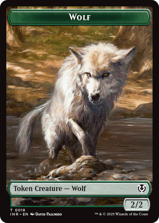 Wolf (0018) // Emblem - Arlinn, Embraced by the Moon Double-Sided Token [Innistrad Remastered] 18 // 23