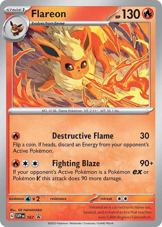 Flareon - 167 (Cosmos Holo) [SV: Scarlet & Violet Promo Cards] 167
