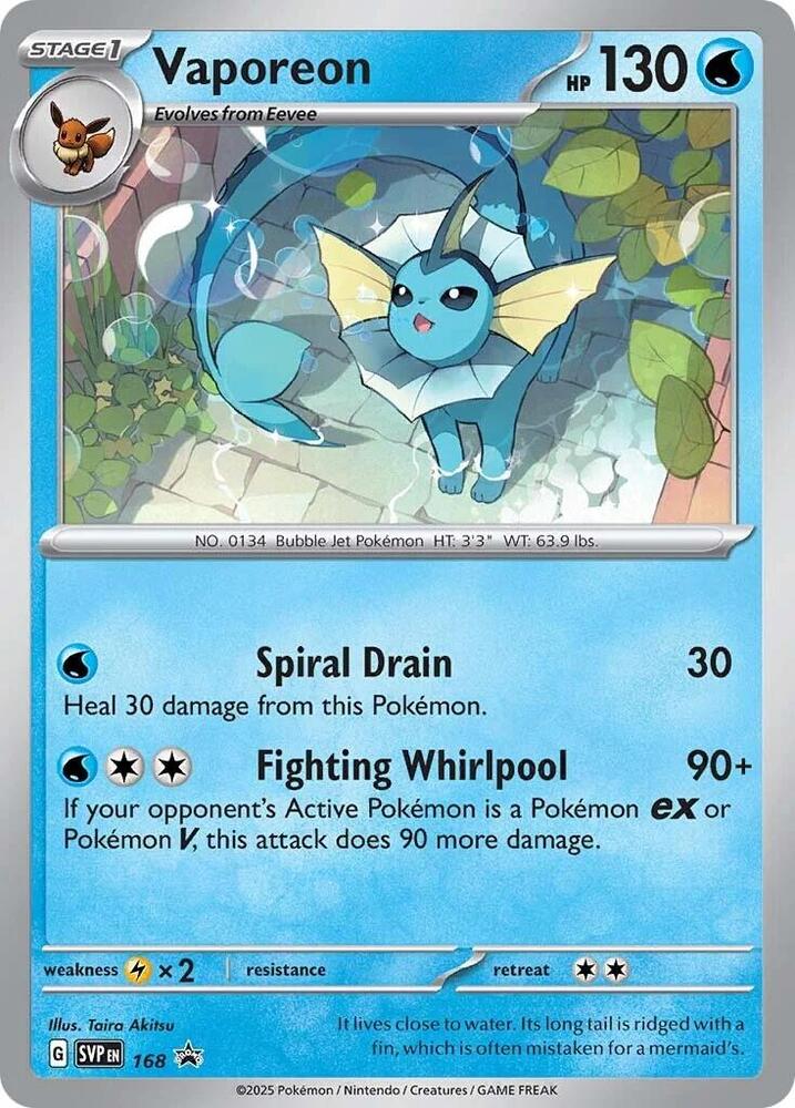 Vaporeon - 168 (Cosmos Holo) [SV: Scarlet & Violet Promo Cards] 168