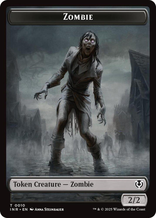 Zombie (0010) // Blood Double-Sided Token [Innistrad Remastered] 10 // 21