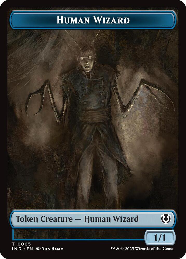 Human Wizard // Emblem - Jace, Unraveler of Secrets Double-Sided Token [Innistrad Remastered] 5 // 25