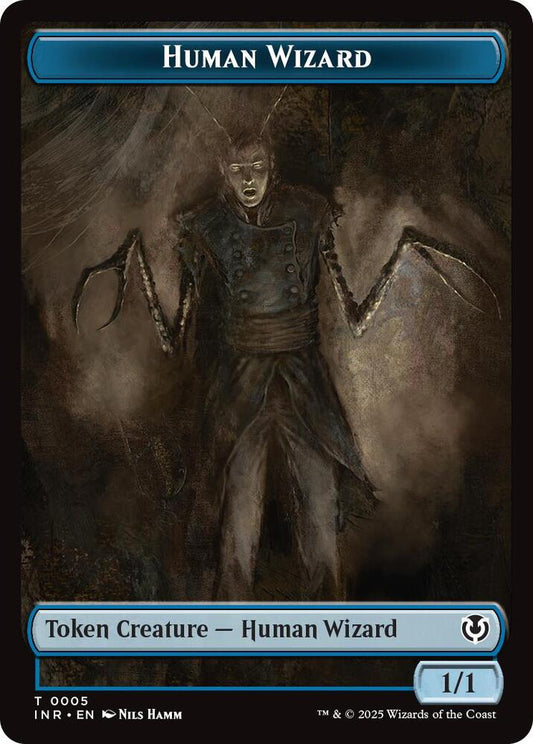 Human Wizard // Emblem - Jace, Unraveler of Secrets Double-Sided Token [Innistrad Remastered] 5 // 25