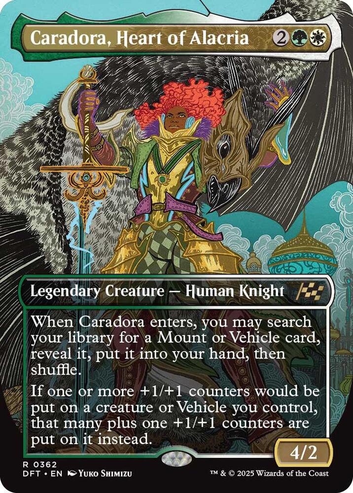Caradora, Heart of Alacria (Borderless) [Aetherdrift] 362