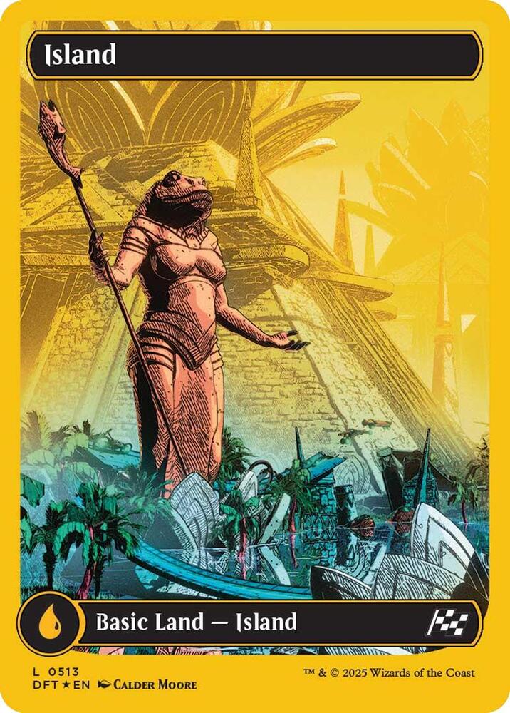 Island (0513) (First-Place Foil) [Aetherdrift] 513