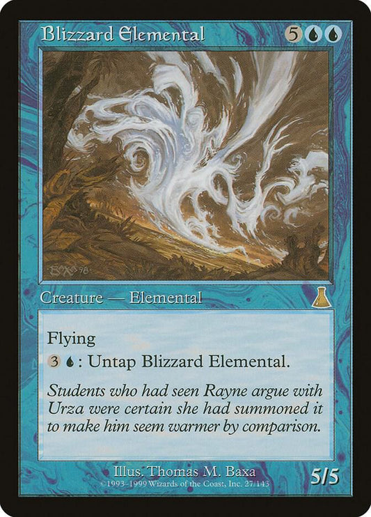 Blizzard Elemental [Urza's Destiny] 27