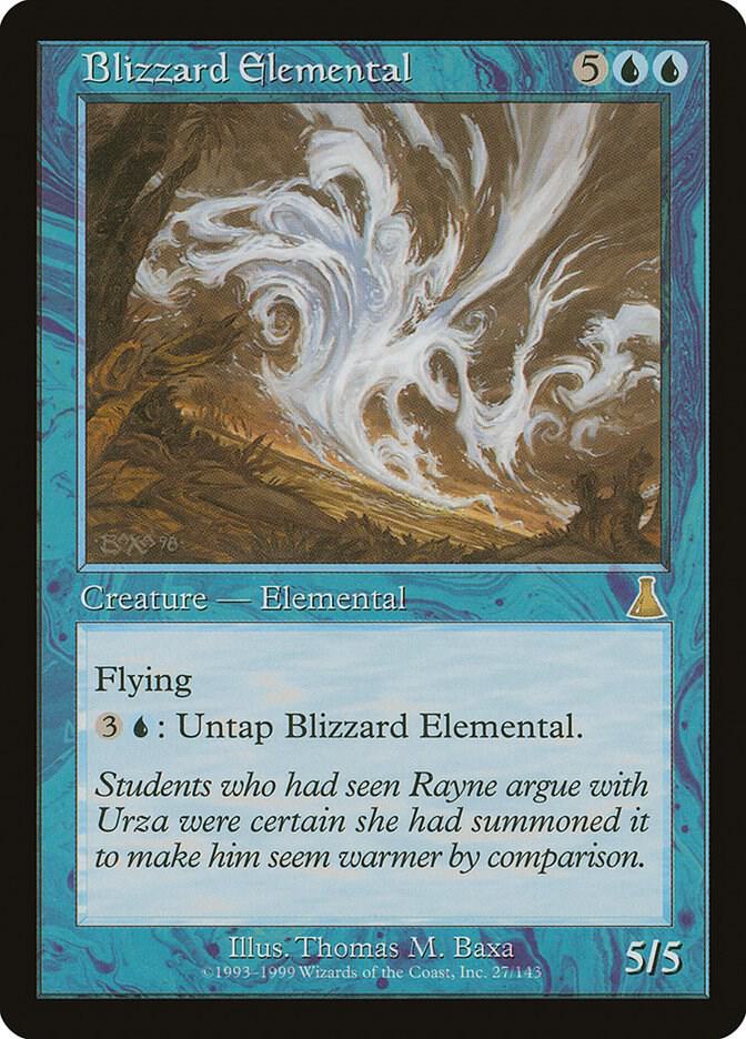 Blizzard Elemental [Urza's Destiny] 27