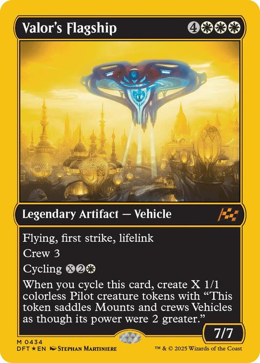 Valor's Flagship (First-Place Foil) [Aetherdrift] 434