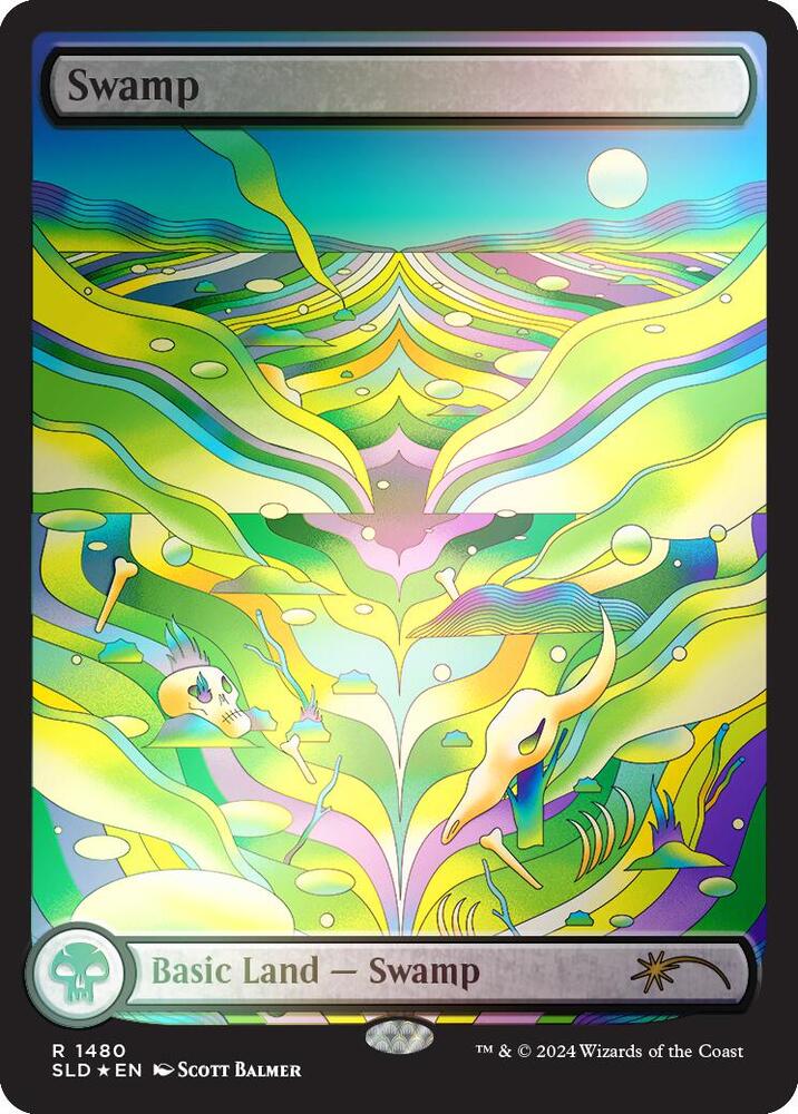 Swamp (1480) (Rainbow Foil) [Secret Lair Drop Series] 1480