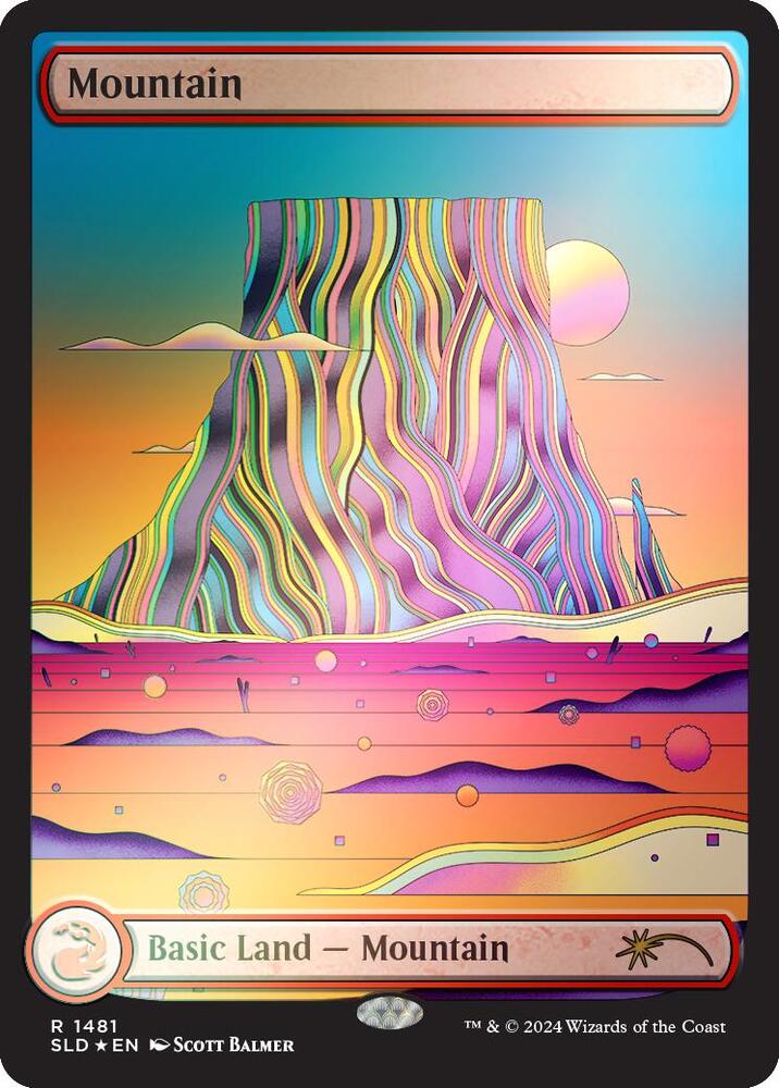 Mountain (1481) (Rainbow Foil) [Secret Lair Drop Series] 1481