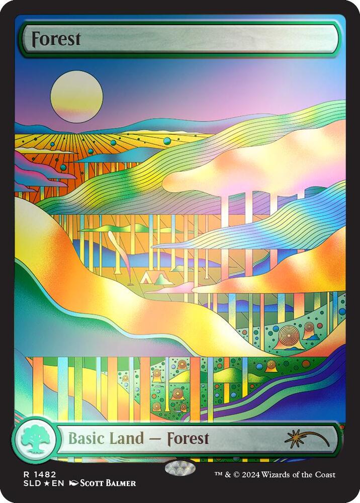 Forest (1482) (Rainbow Foil) [Secret Lair Drop Series] 1482