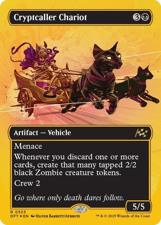 Cryptcaller Chariot (Borderless) (First-Place Foil) [Aetherdrift] 523