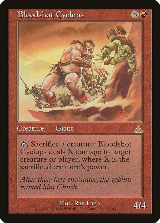 Bloodshot Cyclops [Urza's Destiny] 77