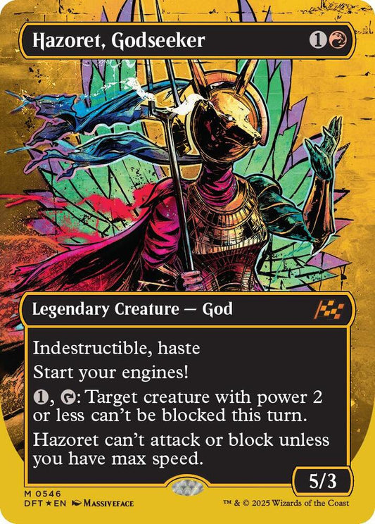 Hazoret, Godseeker (Borderless) (First-Place Foil) [Aetherdrift] 546