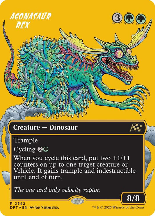 Agonasaur Rex (Borderless) (First-Place Foil) [Aetherdrift] 542