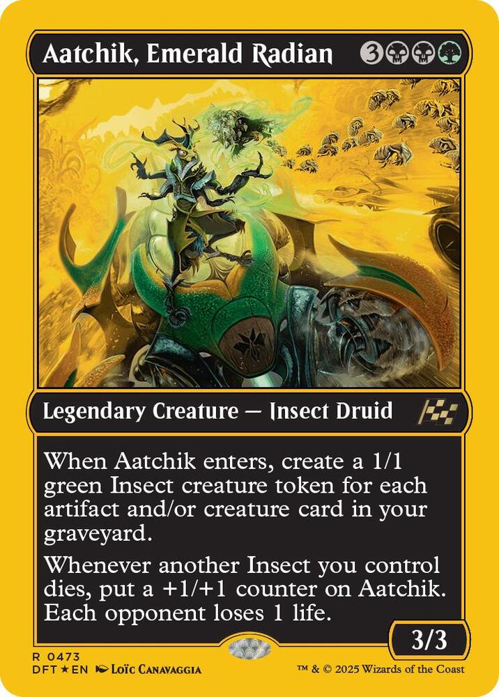Aatchik, Emerald Radian (First-Place Foil) [Aetherdrift] 473
