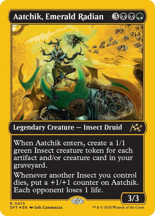 Aatchik, Emerald Radian (First-Place Foil) [Aetherdrift] 473