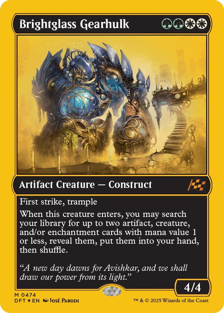 Brightglass Gearhulk (First-Place Foil) [Aetherdrift] 474