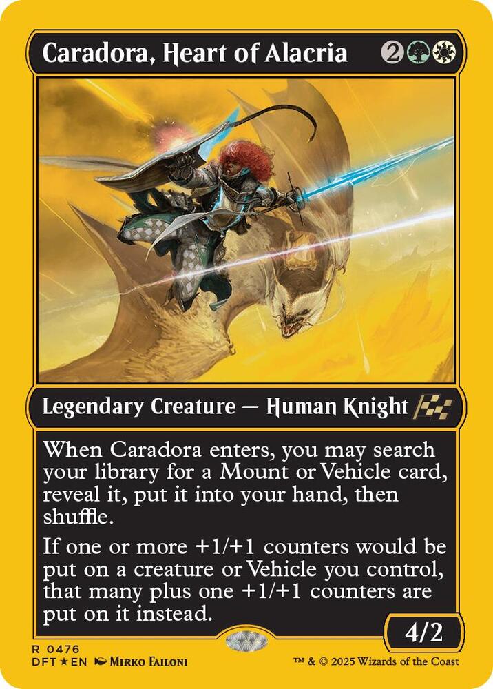 Caradora, Heart of Alacria (First-Place Foil) [Aetherdrift] 476