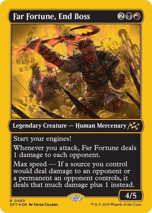Far Fortune, End Boss (First-Place Foil) [Aetherdrift] 480