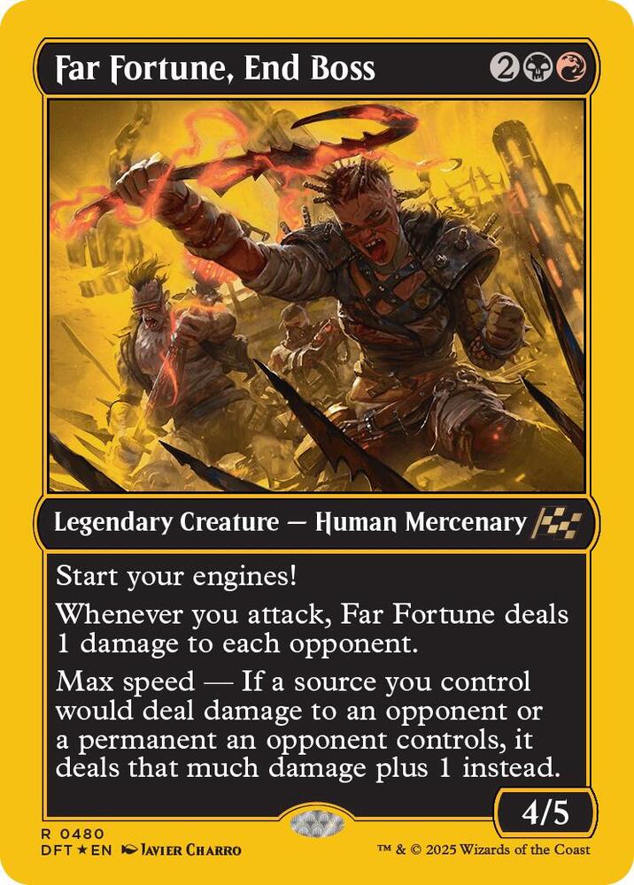 Far Fortune, End Boss (First-Place Foil) [Aetherdrift] 480