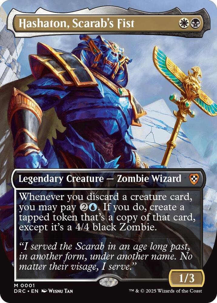 Hashaton, Scarab's Fist (Borderless) [Commander: Aetherdrift] 1