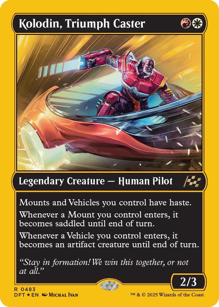 Kolodin, Triumph Caster (First-Place Foil) [Aetherdrift] 483
