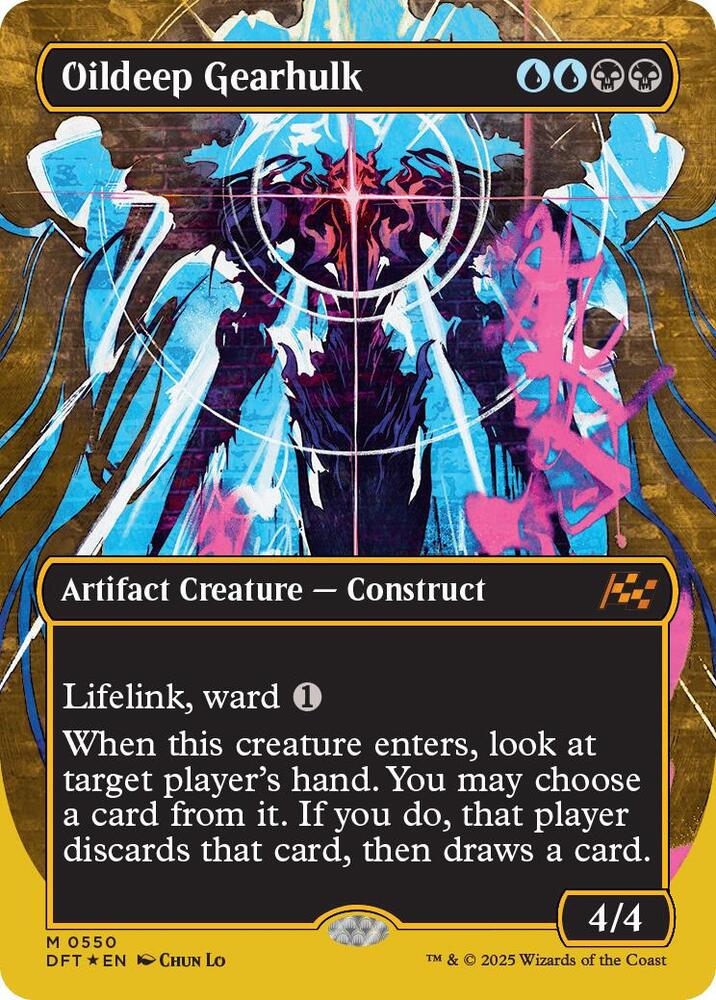 Oildeep Gearhulk (Borderless) (First-Place Foil) [Aetherdrift] 550