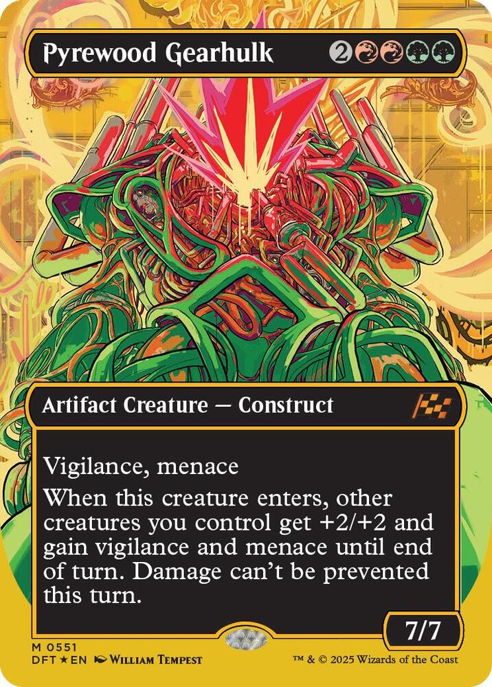 Pyrewood Gearhulk (Borderless) (First-Place Foil) [Aetherdrift] 551