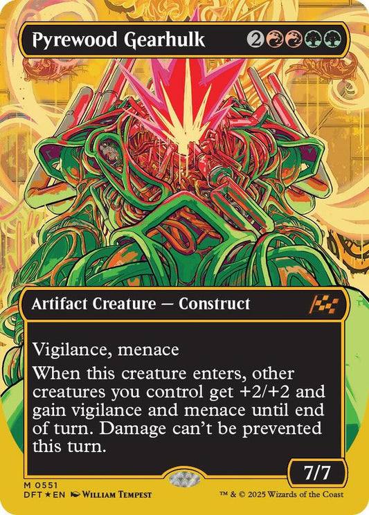 Pyrewood Gearhulk (Borderless) (First-Place Foil) [Aetherdrift] 551