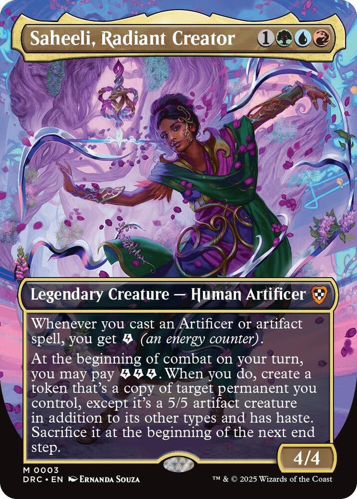 Saheeli, Radiant Creator (Borderless) [Commander: Aetherdrift] 3