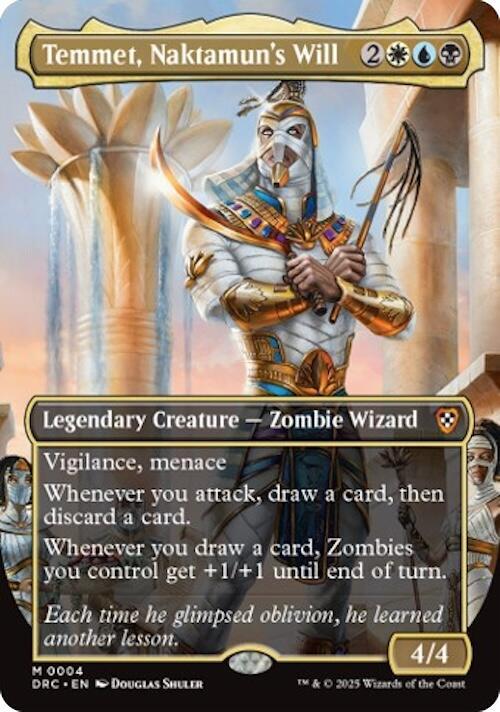 Temmet, Naktamun's Will (Borderless) [Commander: Aetherdrift] 4