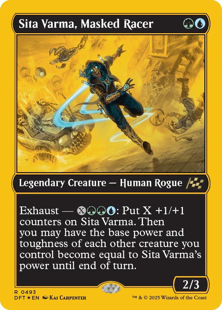 Sita Varma, Masked Racer (First-Place Foil) [Aetherdrift] 493