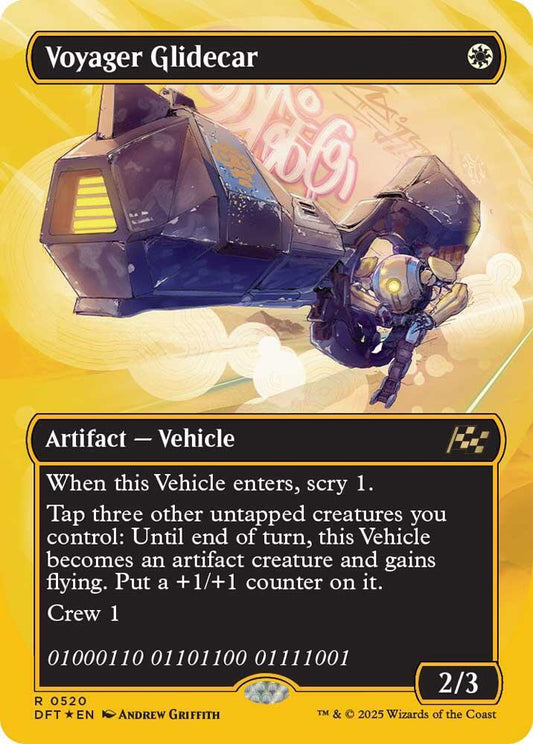 Voyager Glidecar (Borderless) (First-Place Foil) [Aetherdrift] 520