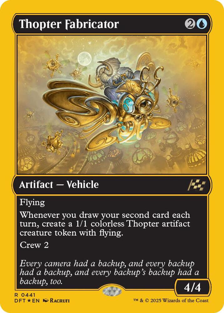 Thopter Fabricator (First-Place Foil) [Aetherdrift] 441