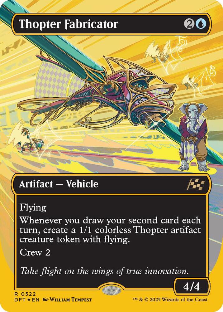 Thopter Fabricator (Borderless) (First-Place Foil) [Aetherdrift] 522