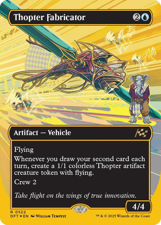 Thopter Fabricator (Borderless) (First-Place Foil) [Aetherdrift] 522