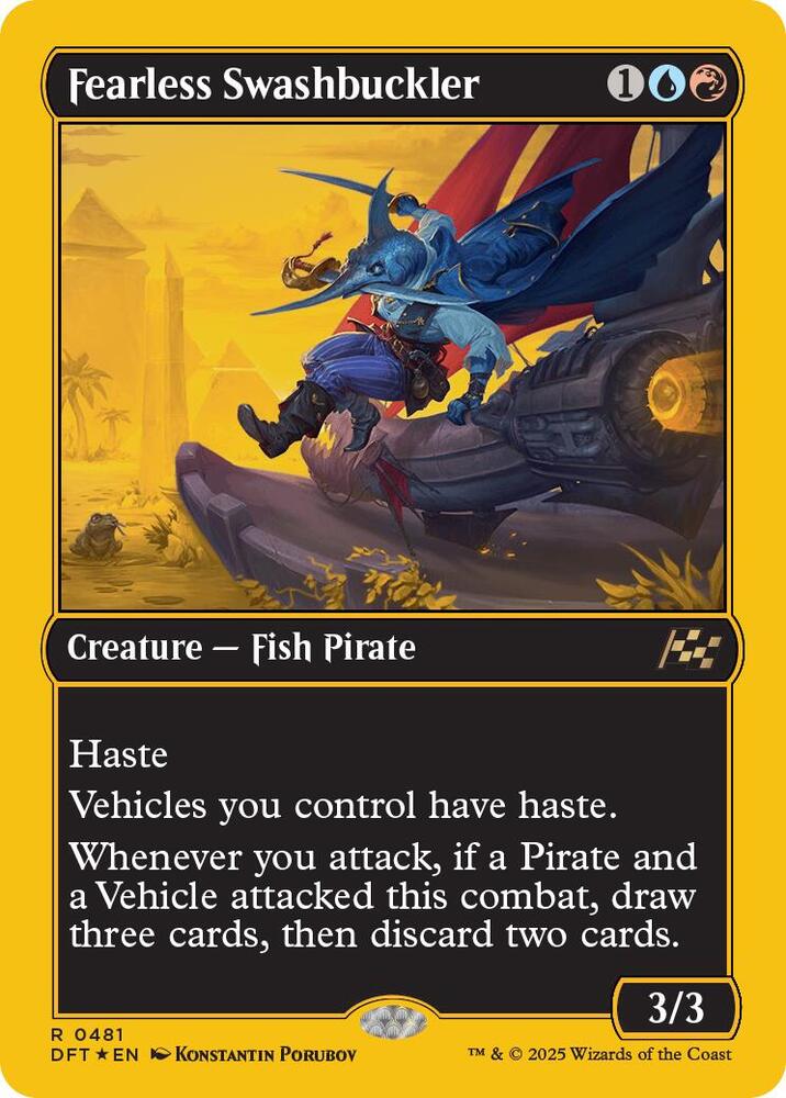 Fearless Swashbuckler (First-Place Foil) [Aetherdrift] 481