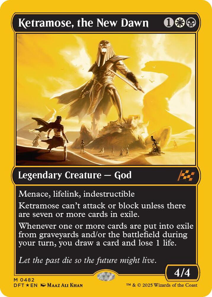 Ketramose, the New Dawn (First-Place Foil) [Aetherdrift] 482