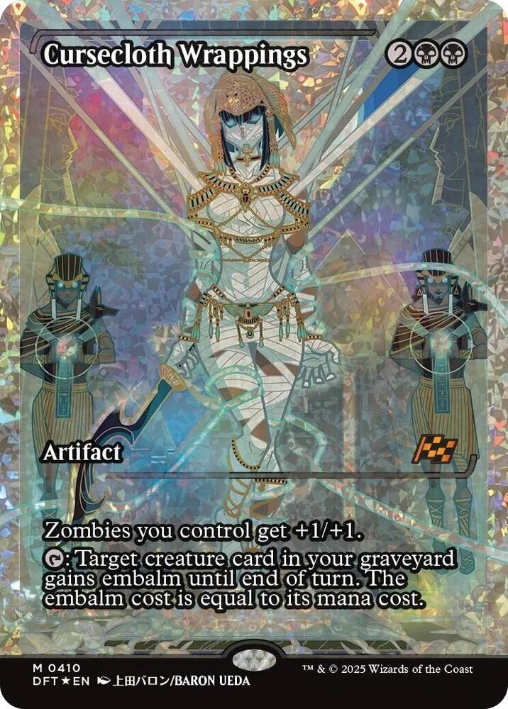 Cursecloth Wrappings (Showcase) (Fracture Foil) [Aetherdrift] 410