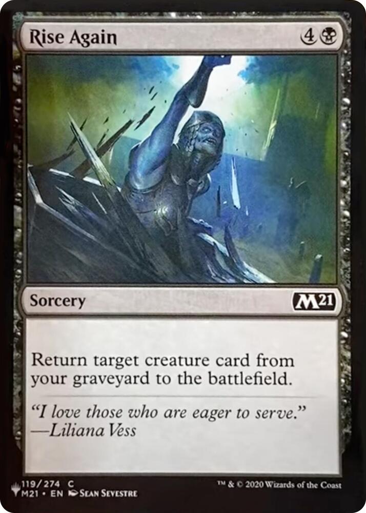 Rise Again [The List Reprints] 119/274