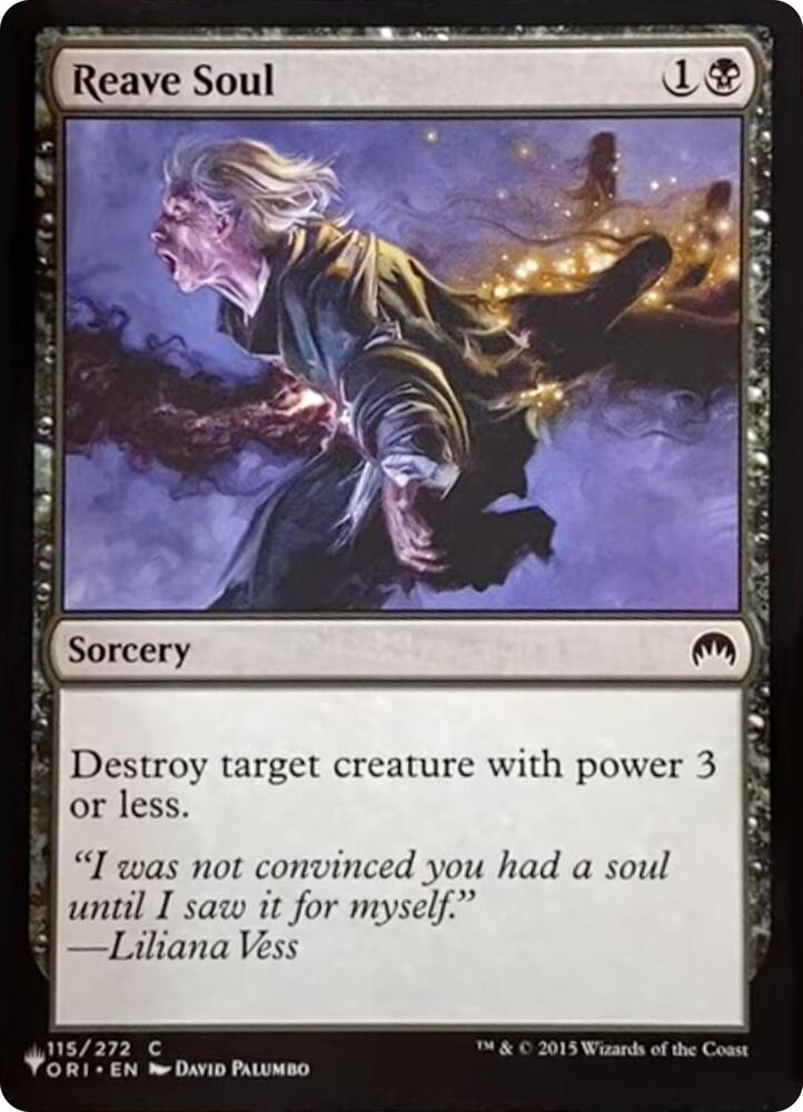 Reave Soul [The List Reprints] 115/272