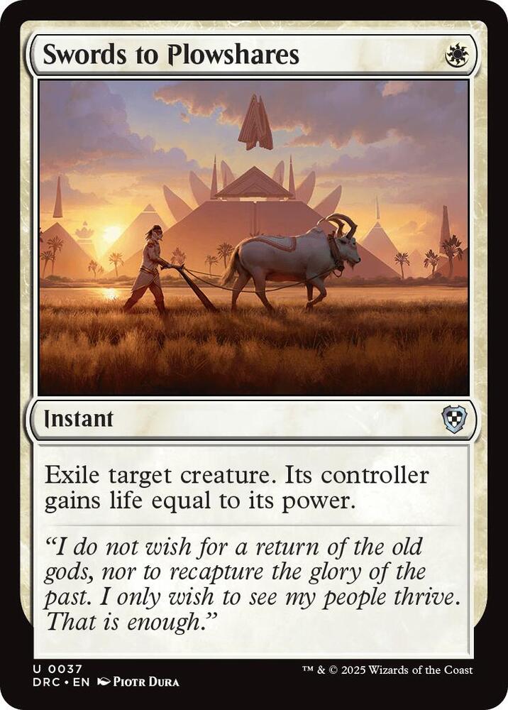 Swords to Plowshares [Commander: Aetherdrift] 37