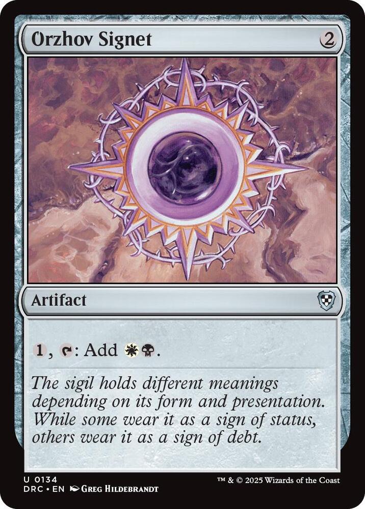 Orzhov Signet [Commander: Aetherdrift] 134