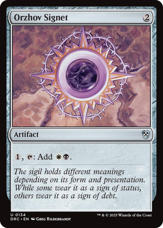 Orzhov Signet [Commander: Aetherdrift] 134
