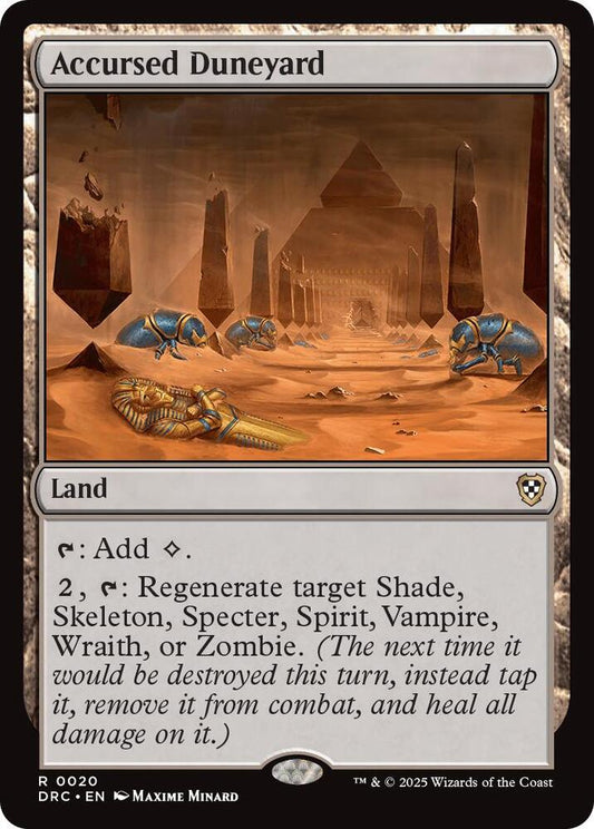 Accursed Duneyard [Commander: Aetherdrift] 20